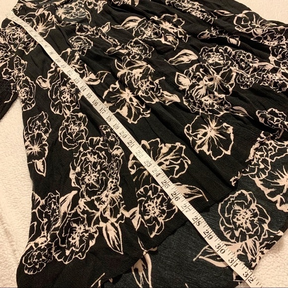 Free People Black Floral Cutout Tree Swing Mini Dress - Picture 13 of 16